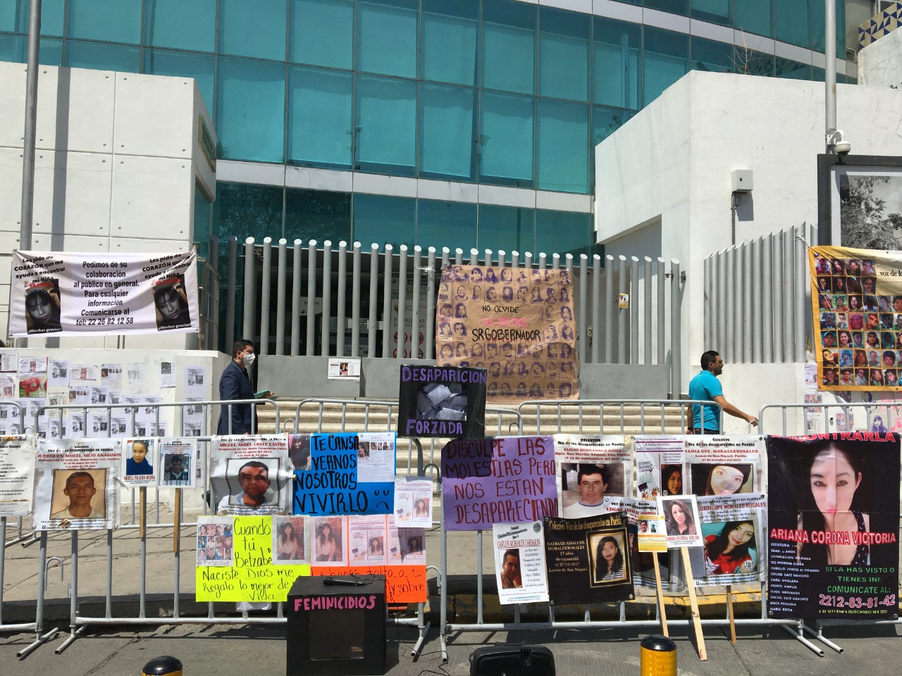 Protesta feminicidios Puebla