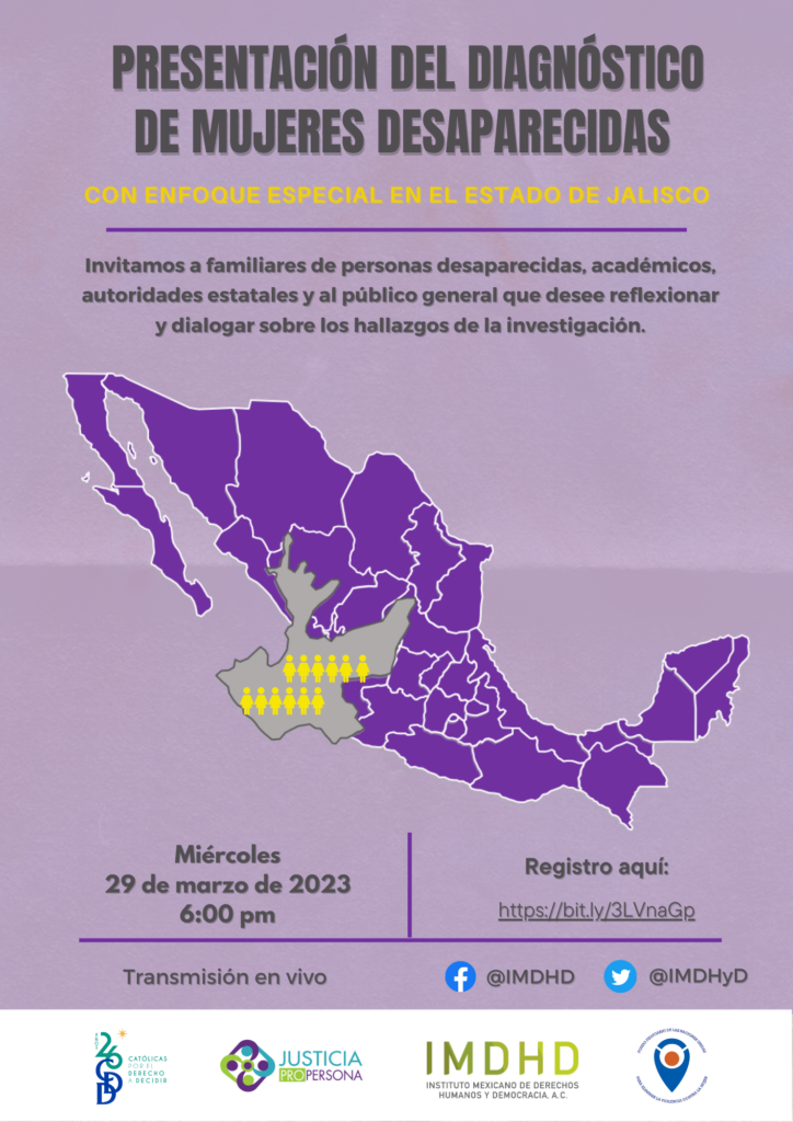 Presentación del Diagnóstico de Mujeres Desaparecidas, con especial enfoque en el estado de Jalisco 
