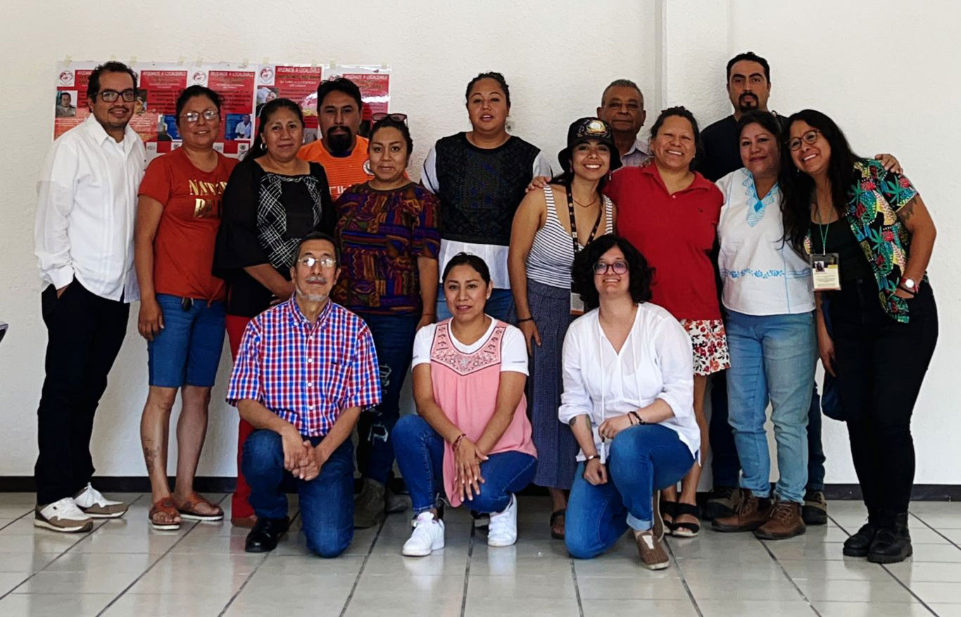 Integrantes de Colectivos en Oaxaca