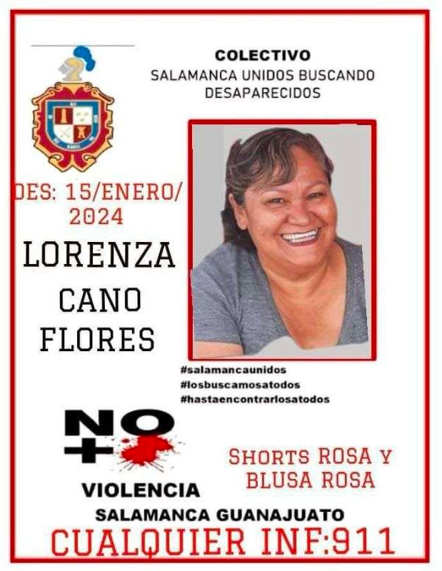 Lorenza Cano Flores - Buscadora de Guanajuato