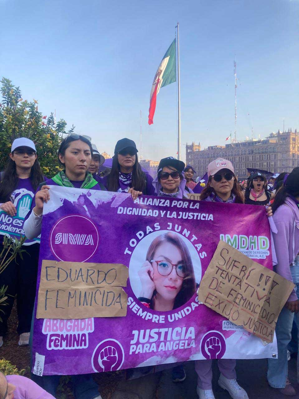 Marcha en apoyo de Ángela